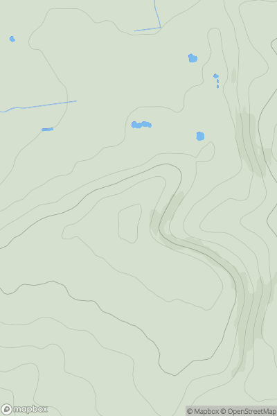 Thumbnail image for Camp Hill [Lancashire, Cheshire and S Pennines] showing contour plot for surrounding peak